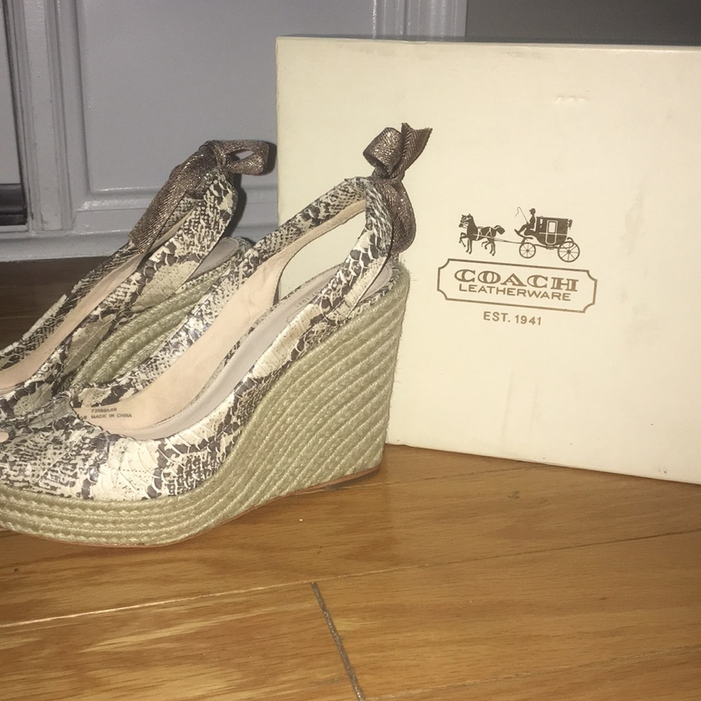 Coach Maritza Snake Espadrille